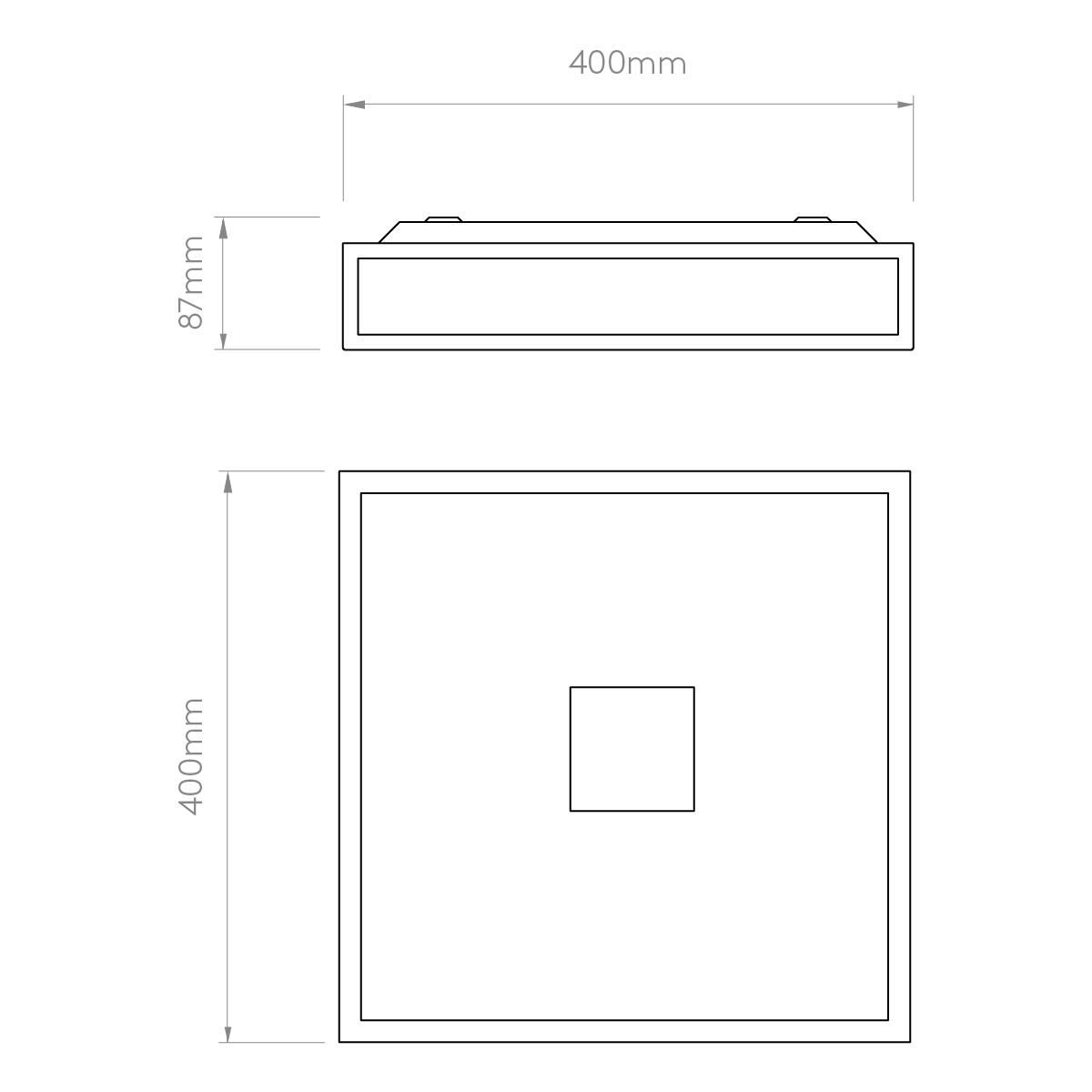Mashiko Classic 400 Square Ceiling Light