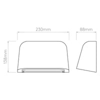Astro Lighting Mast Twin Concrete Wall Light | All Square Lighting
