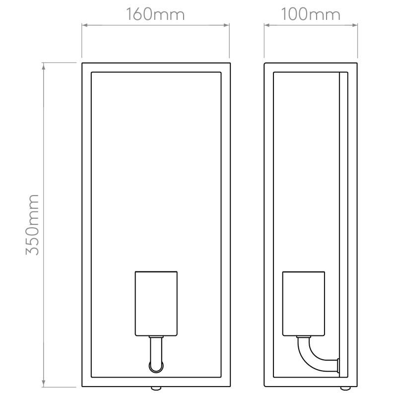 Messina 160 Frosted II Wall Light
