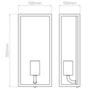 Astro Lighting Messina 160 Frosted II Wall Light | All Square Lighting