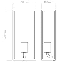 Astro Lighting Messina 160 Frosted II Wall Light | All Square Lighting