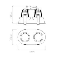 Astro Lighting Minima Round Twin Adjustable Downlight | All Square Lighting