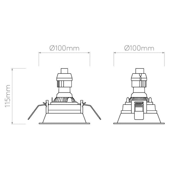 Minima Slimline Adjustable Fire-Rated Downlight