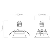 Astro Lighting Minima Slimline Square Adjustable Fire-Rated Downlight | All Square Lighting