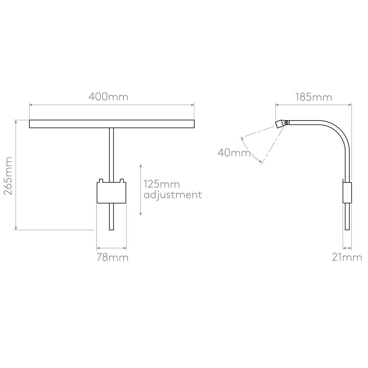 Astro Lighting Mondrian 400 Frame LED Picture Light | All Square Lighting