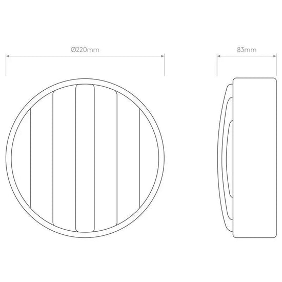 Montreal Round 220 Coastal Wall Light