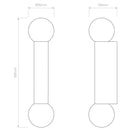 Astro Lighting Ortona Twin Wall Light | All Square Lighting