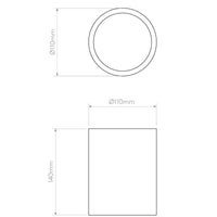 Astro Lighting Osca Round 140 | All Square Lighting