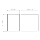 Astro Lighting Oslo 100 LED Wall Light | All Square Lighting