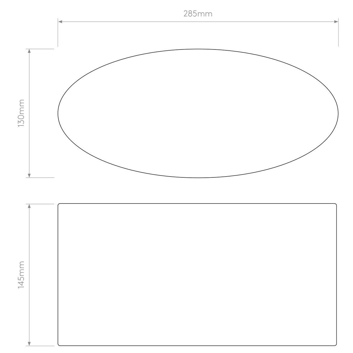 Astro Lighting Oval 285 Shade | All Square Lighting