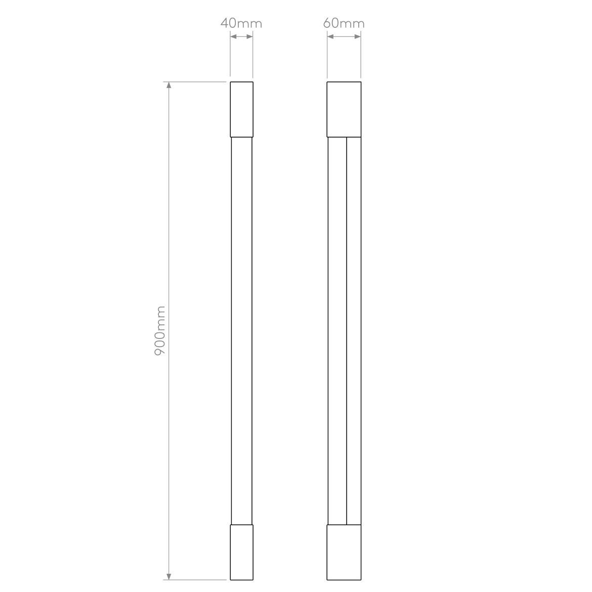 Palermo 900 LED Wall Light