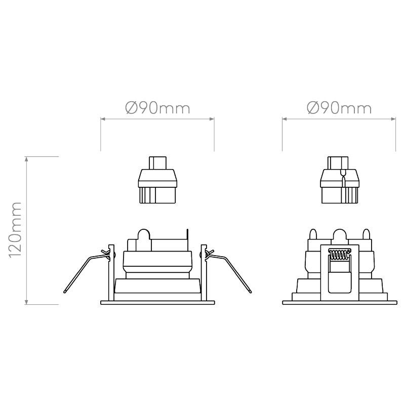 Pinhole Slimline Adjustable Fire-Rated Downlight