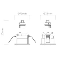 Astro Lighting Pinhole Slimline Round Fixed Fire-Rated IP65 | All Square Lighting