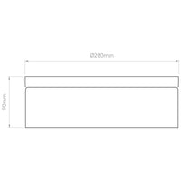Astro Lighting Sabina 280 Ceiling Light | All Square Lighting