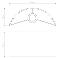 Astro Lighting Semi Drum 320 Shade | All Square Lighting