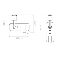 Astro Lighting Side By Side Wall Light | All Square Lighting