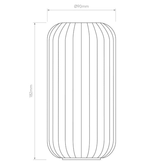 Tacoma Reed Glass Shade
