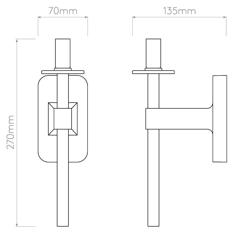 Tacoma Single Wall Light