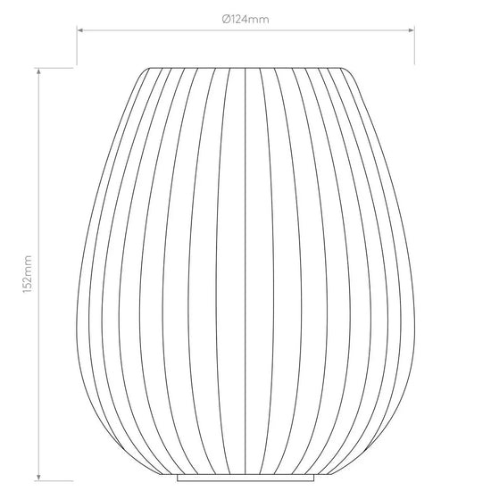 Tacoma Tulip Ribbed Glass Shade