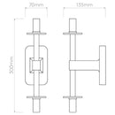 Astro Lighting Tacoma Twin Wall Light | All Square Lighting