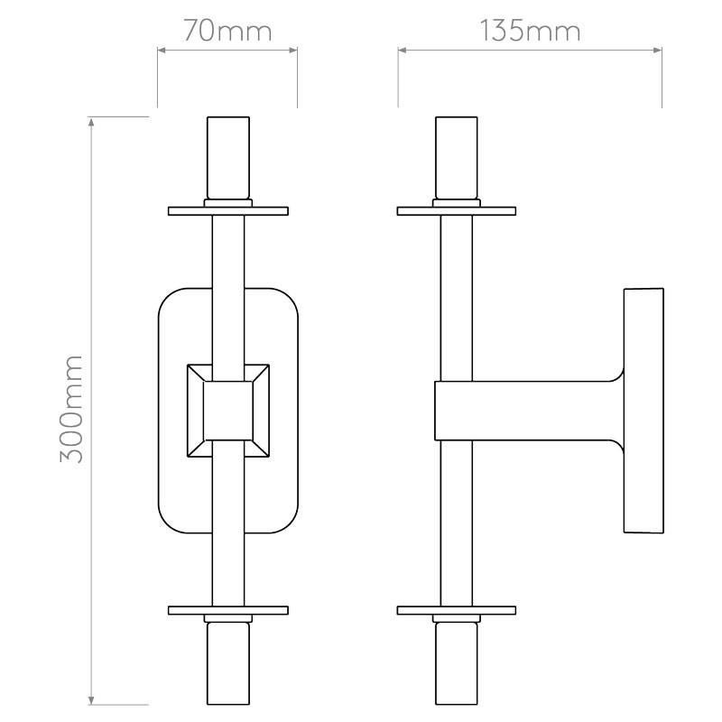 Tacoma Twin Wall Light