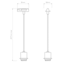 Astro Lighting Track Pendant Suspension Kit | All Square Lighting