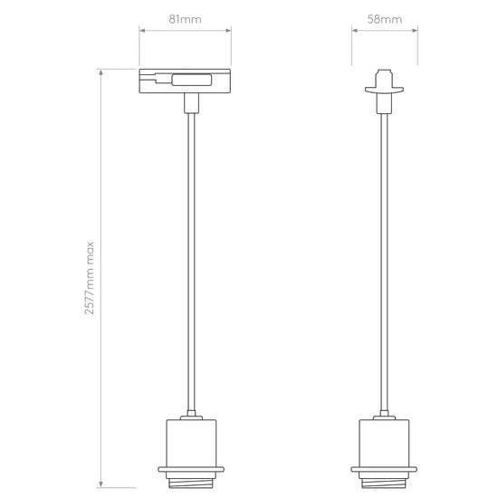Track Pendant Suspension Kit