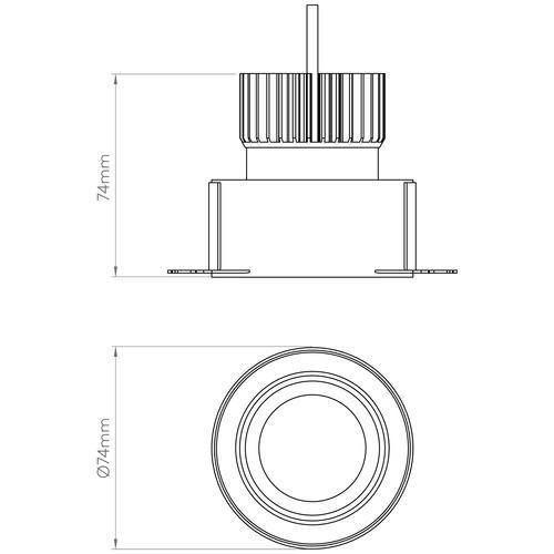 Astro Lighting Trimless Round Adjustable LED Downlight | All Square Lighting