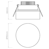 Astro Lighting Vancouver Round 90 LED Ceiling Light | All Square Lighting
