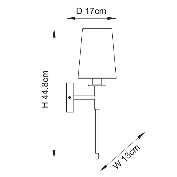 Marceline Classic Shade Wall Light