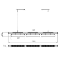 Bert Frank Colt Triple Pendant Light | All Square Lighting
