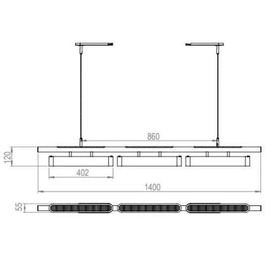Colt Triple Pendant Light