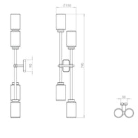 Bert Frank Farol Double Wall Light | All Square Lighting