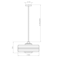 Bert Frank Masina 400 Pendant Light | All Square Lighting