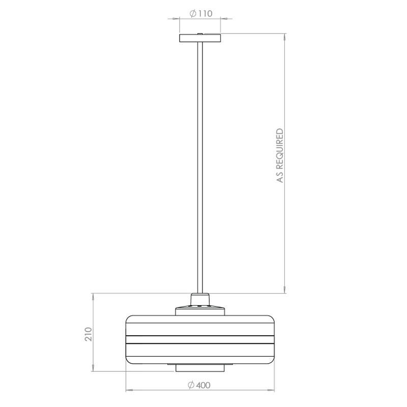 Bert Frank Masina 400 Pendant Light | All Square Lighting