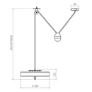 Bert Frank Revolve Rise & Fall Pendant Light | All Square Lighting