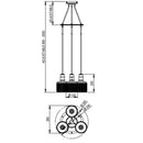 Bert Frank Riddle Cluster 3 Pendant Light | All Square Lighting