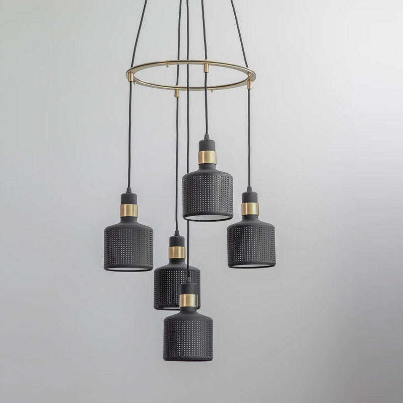 Bert Frank Riddle Cluster 5 Pendant Light | All Square Lighting