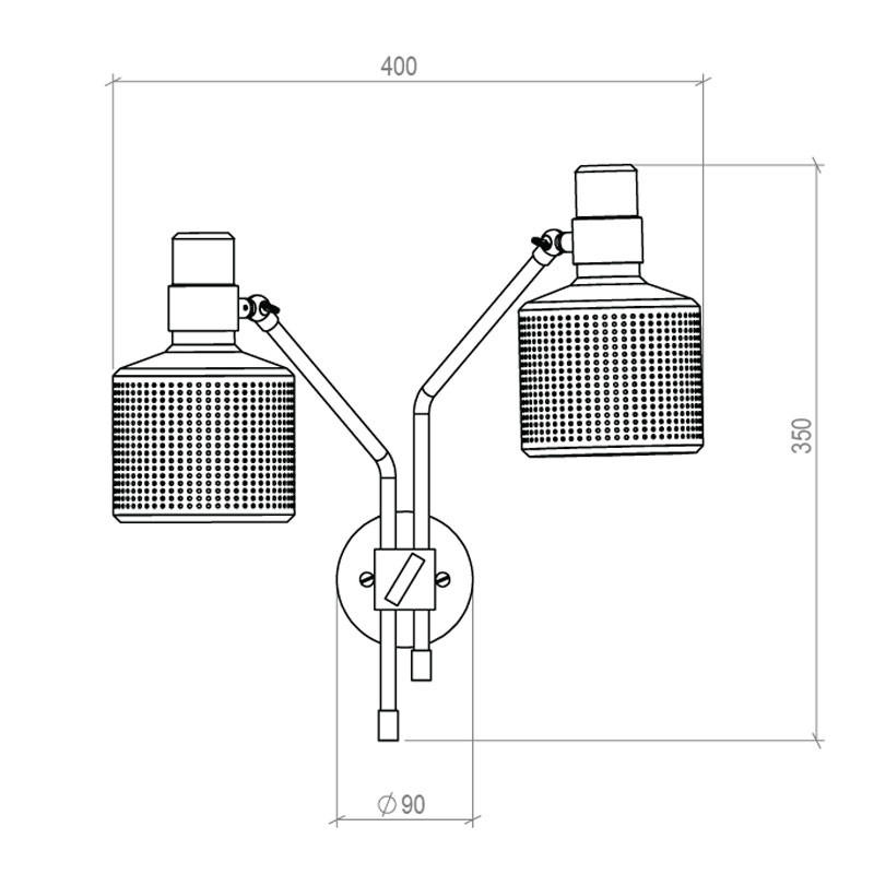 Riddle Double Wall Light