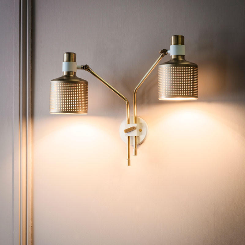 Bert Frank Riddle Double Wall Light | All Square Lighting