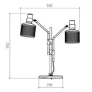 Bert Frank Riddle Twin Table Lamp | All Square Lighting