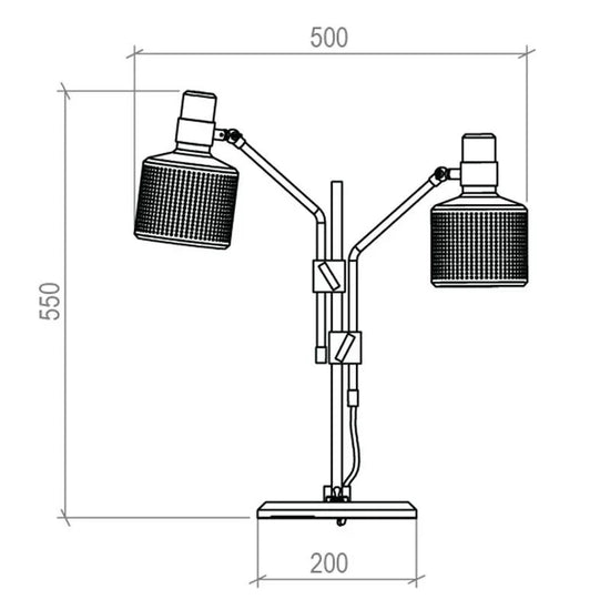Riddle Twin Table Lamp