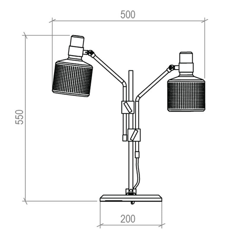 Riddle Twin Table Lamp