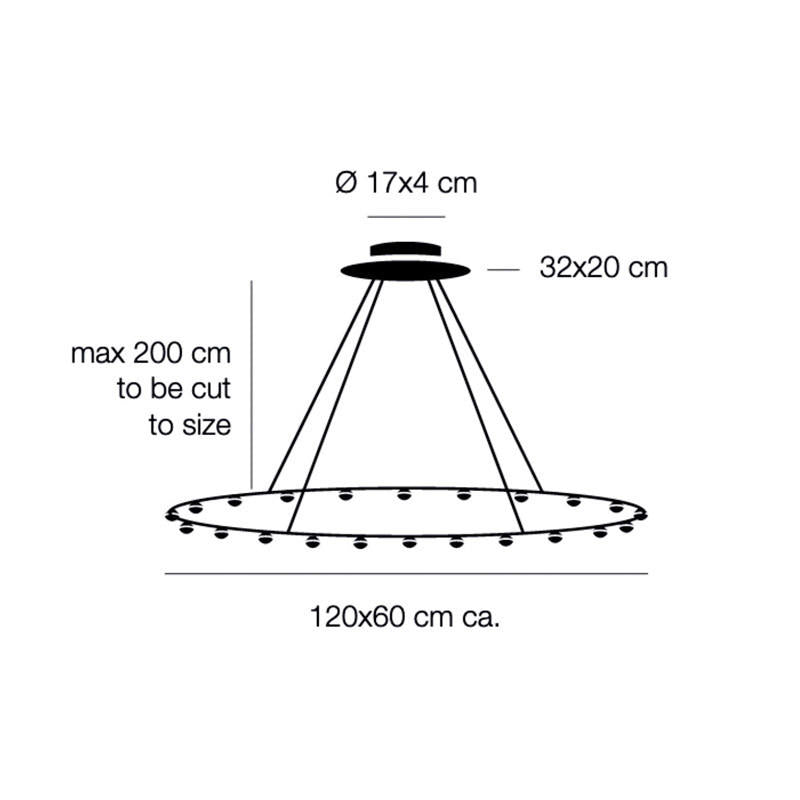 22 Petites Lentilles Pendant Light