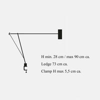 Catellani & Smith Ettorino Clamp Table Lamp | All Square Lighting