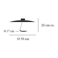 Catellani & Smith Lederam Ceiling Light | All Square Lighting