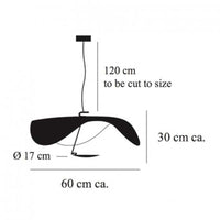 Catellani & Smith Lederam Manta S1 Pendant Light | All Square Lighting