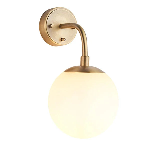 Seren Opal Globe Wall Light