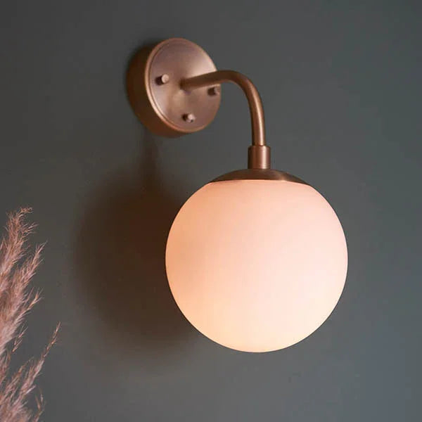 Seren Opal Globe Wall Light