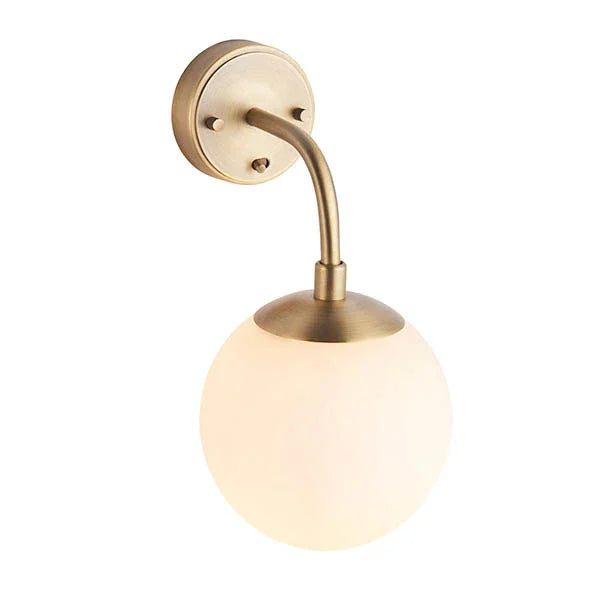 Seren Opal Globe Wall Light